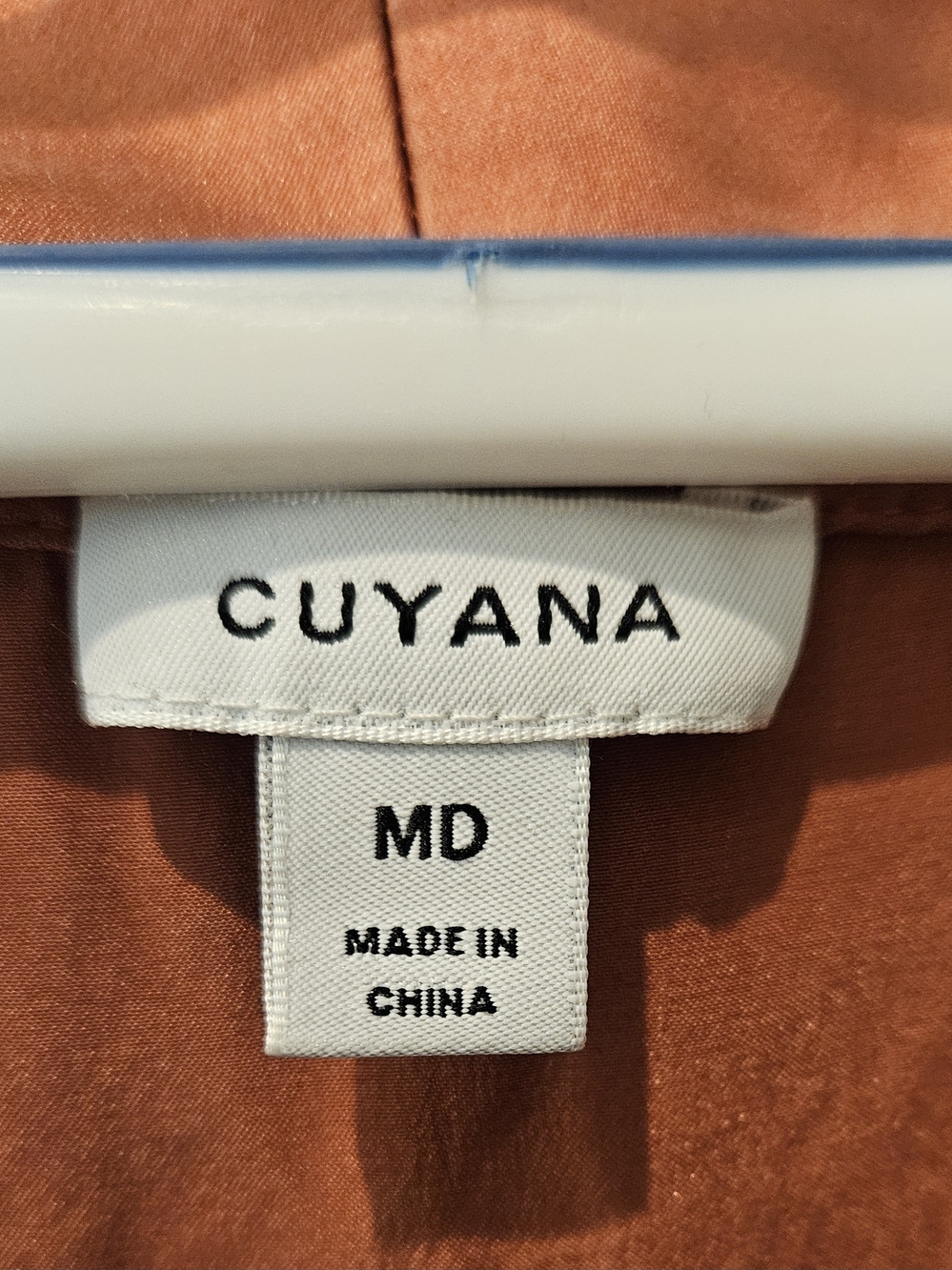 Cuyana Silk Wrap Robe In Rust - Picture 3 of 5